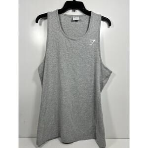 Gymshark Men’s Sleeveless Tank Top Gray Sz Large Gym Training Lift